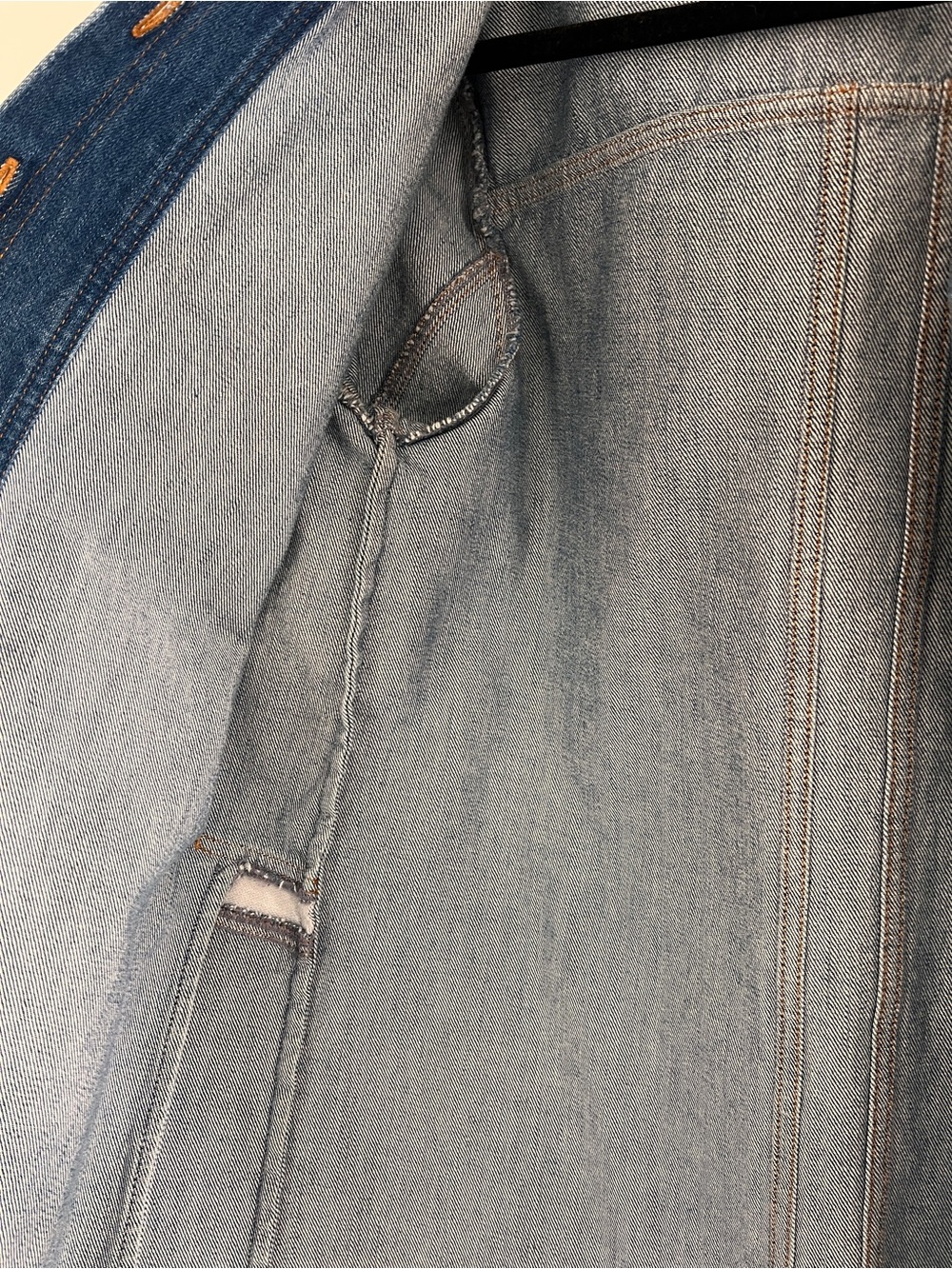 Sezane Will Chore Jacket in Denim Blue (SMALL) - Picture 5 of 6